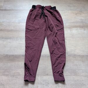 TLF Apparel Women's Cargo Joggers Maroon Burgundy Athletic Training Pants XS